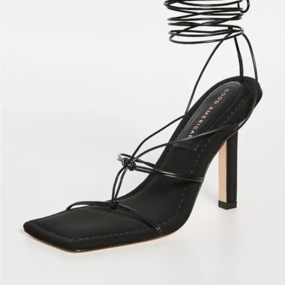 New in box Good American
Caged Slanted Sandals SOLD OUT ONLINE MSRP $195 - Picture 2 of 6